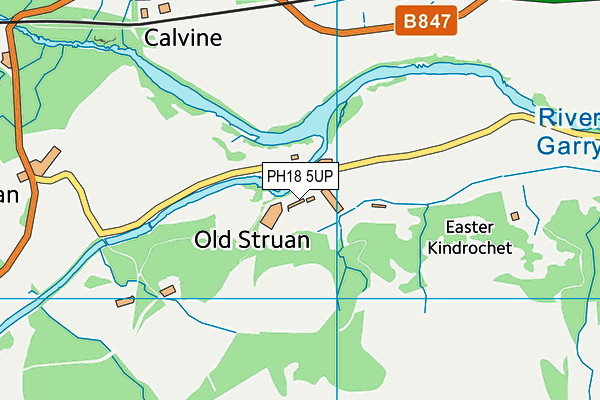 PH18 5UP map - OS VectorMap District (Ordnance Survey) PH18 5UP map - OS VectorMap District (Ordnance Survey)