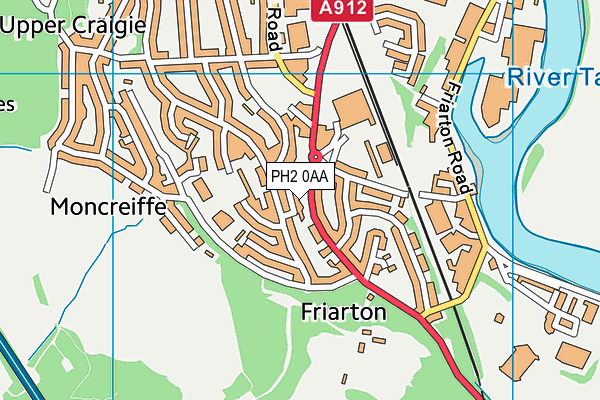 PH2 0AA map - OS VectorMap District (Ordnance Survey) PH2 0AA map - OS VectorMap District (Ordnance Survey)