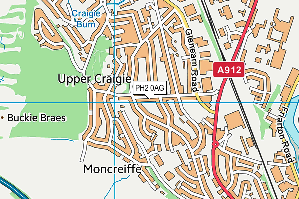 PH2 0AG map - OS VectorMap District (Ordnance Survey) PH2 0AG map - OS VectorMap District (Ordnance Survey)