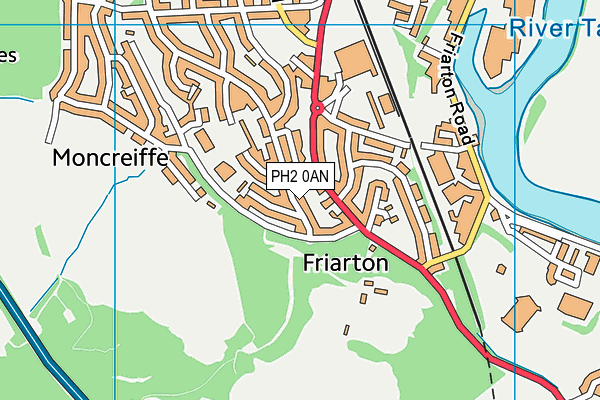 PH2 0AN map - OS VectorMap District (Ordnance Survey)
