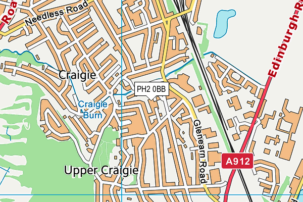 PH2 0BB map - OS VectorMap District (Ordnance Survey) PH2 0BB map - OS VectorMap District (Ordnance Survey)