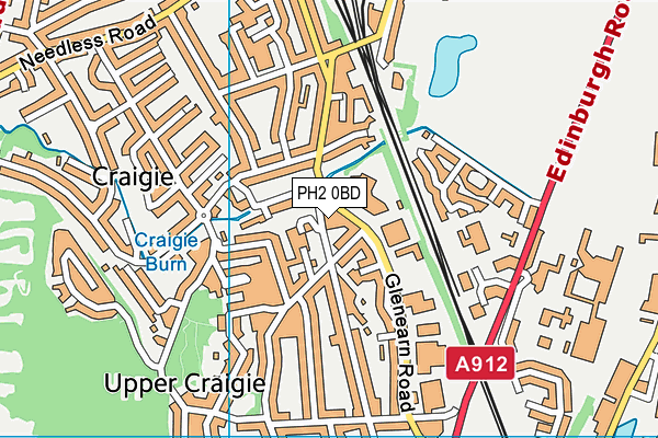 PH2 0BD map - OS VectorMap District (Ordnance Survey) PH2 0BD map - OS VectorMap District (Ordnance Survey)