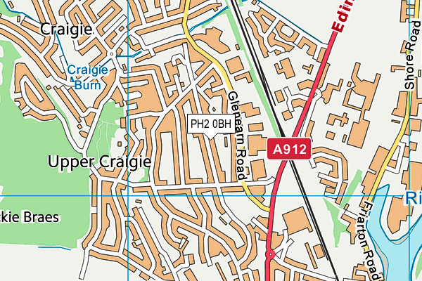 PH2 0BH map - OS VectorMap District (Ordnance Survey) PH2 0BH map - OS VectorMap District (Ordnance Survey)