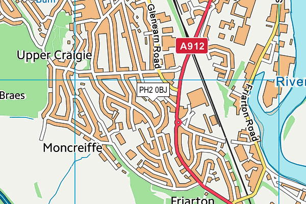 PH2 0BJ map - OS VectorMap District (Ordnance Survey) PH2 0BJ map - OS VectorMap District (Ordnance Survey)