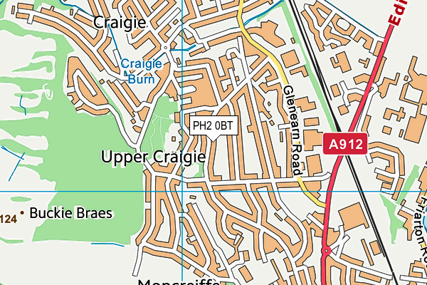 PH2 0BT map - OS VectorMap District (Ordnance Survey) PH2 0BT map - OS VectorMap District (Ordnance Survey)