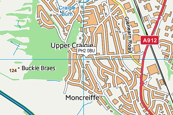 PH2 0BU map - OS VectorMap District (Ordnance Survey) PH2 0BU map - OS VectorMap District (Ordnance Survey)