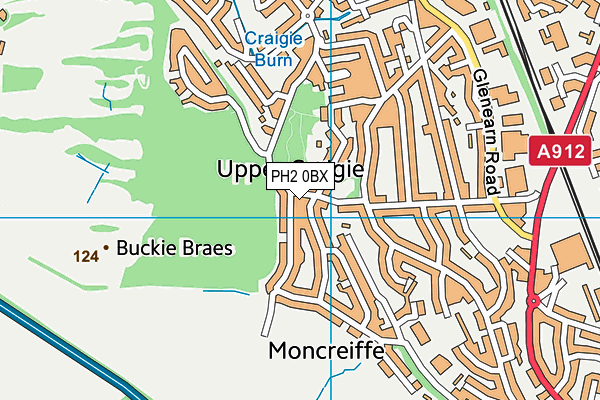 PH2 0BX map - OS VectorMap District (Ordnance Survey) PH2 0BX map - OS VectorMap District (Ordnance Survey)