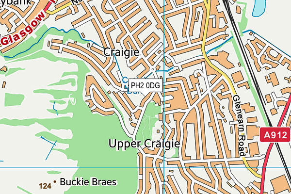 PH2 0DG map - OS VectorMap District (Ordnance Survey) PH2 0DG map - OS VectorMap District (Ordnance Survey)