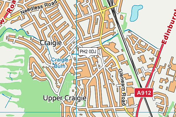 PH2 0DJ map - OS VectorMap District (Ordnance Survey) PH2 0DJ map - OS VectorMap District (Ordnance Survey)