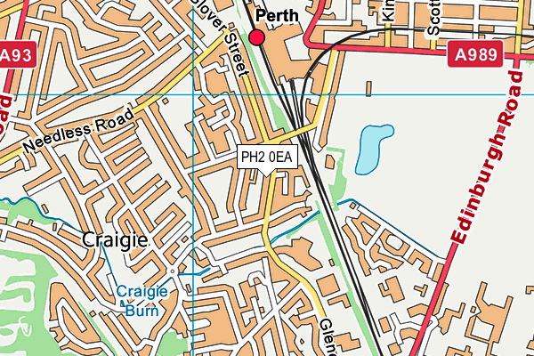 PH2 0EA map - OS VectorMap District (Ordnance Survey) PH2 0EA map - OS VectorMap District (Ordnance Survey)
