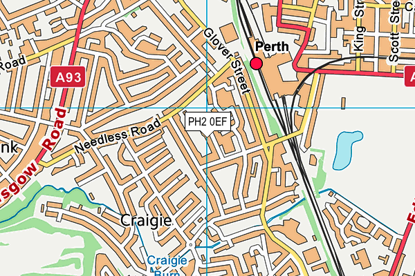 PH2 0EF map - OS VectorMap District (Ordnance Survey) PH2 0EF map - OS VectorMap District (Ordnance Survey)