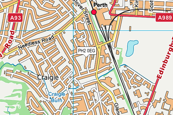 PH2 0EG map - OS VectorMap District (Ordnance Survey) PH2 0EG map - OS VectorMap District (Ordnance Survey)