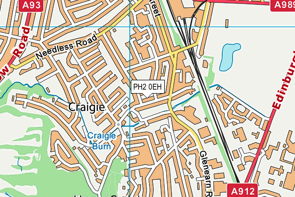 PH2 0EH map - OS VectorMap District (Ordnance Survey) PH2 0EH map - OS VectorMap District (Ordnance Survey)