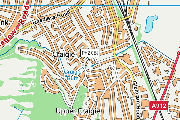 PH2 0EJ map - OS VectorMap District (Ordnance Survey) PH2 0EJ map - OS VectorMap District (Ordnance Survey)