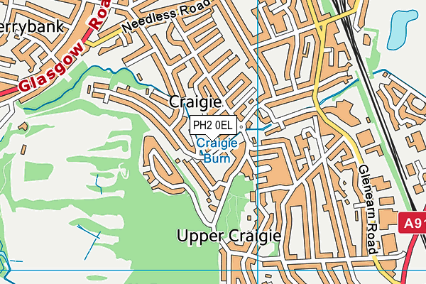 PH2 0EL map - OS VectorMap District (Ordnance Survey) PH2 0EL map - OS VectorMap District (Ordnance Survey)