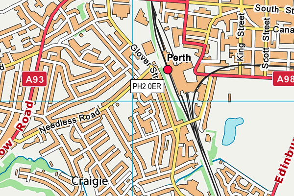 PH2 0ER map - OS VectorMap District (Ordnance Survey) PH2 0ER map - OS VectorMap District (Ordnance Survey)