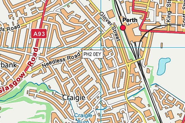 PH2 0EY map - OS VectorMap District (Ordnance Survey) PH2 0EY map - OS VectorMap District (Ordnance Survey)