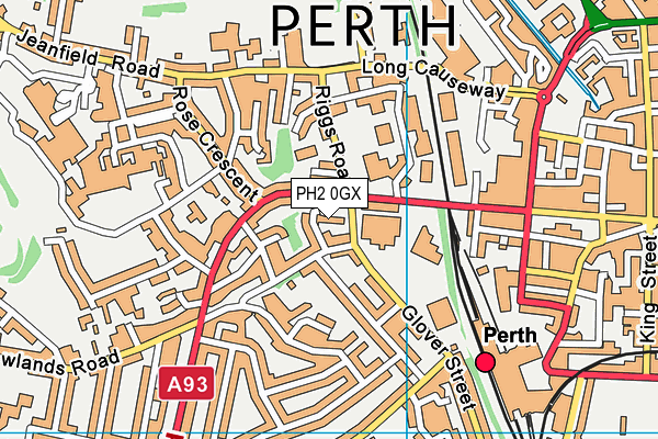 PH2 0GX map - OS VectorMap District (Ordnance Survey) PH2 0GX map - OS VectorMap District (Ordnance Survey)