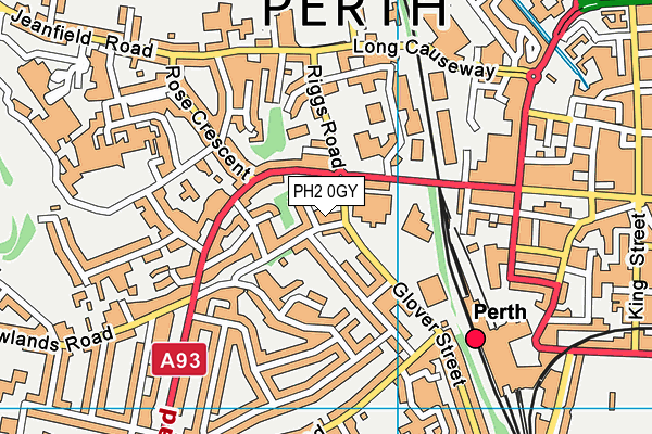 PH2 0GY map - OS VectorMap District (Ordnance Survey) PH2 0GY map - OS VectorMap District (Ordnance Survey)