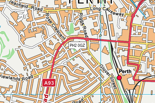 PH2 0GZ map - OS VectorMap District (Ordnance Survey) PH2 0GZ map - OS VectorMap District (Ordnance Survey)