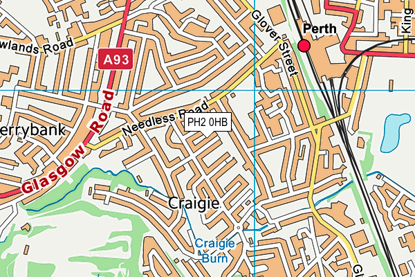 PH2 0HB map - OS VectorMap District (Ordnance Survey) PH2 0HB map - OS VectorMap District (Ordnance Survey)