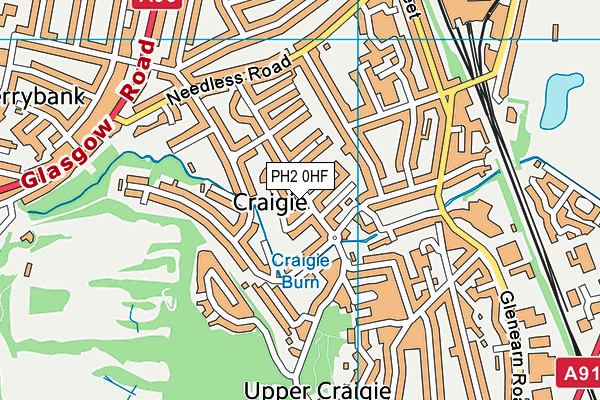 PH2 0HF map - OS VectorMap District (Ordnance Survey) PH2 0HF map - OS VectorMap District (Ordnance Survey)