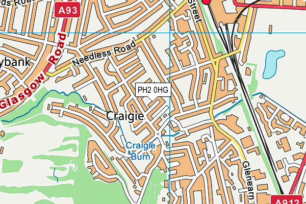 PH2 0HG map - OS VectorMap District (Ordnance Survey) PH2 0HG map - OS VectorMap District (Ordnance Survey)
