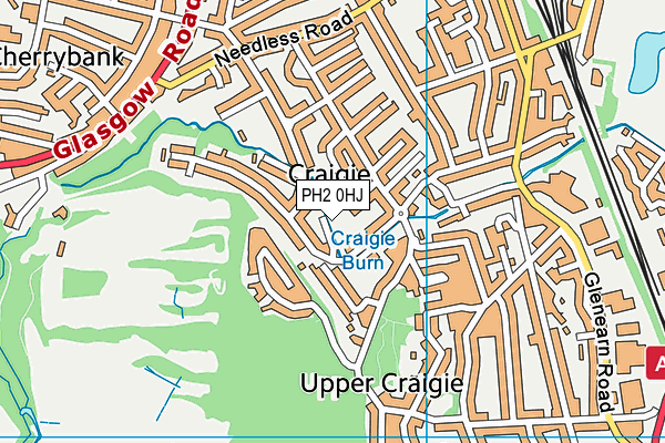PH2 0HJ map - OS VectorMap District (Ordnance Survey) PH2 0HJ map - OS VectorMap District (Ordnance Survey)