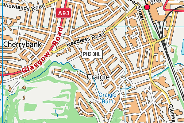 PH2 0HL map - OS VectorMap District (Ordnance Survey) PH2 0HL map - OS VectorMap District (Ordnance Survey)