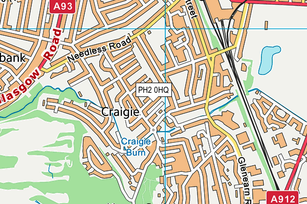 PH2 0HQ map - OS VectorMap District (Ordnance Survey) PH2 0HQ map - OS VectorMap District (Ordnance Survey)