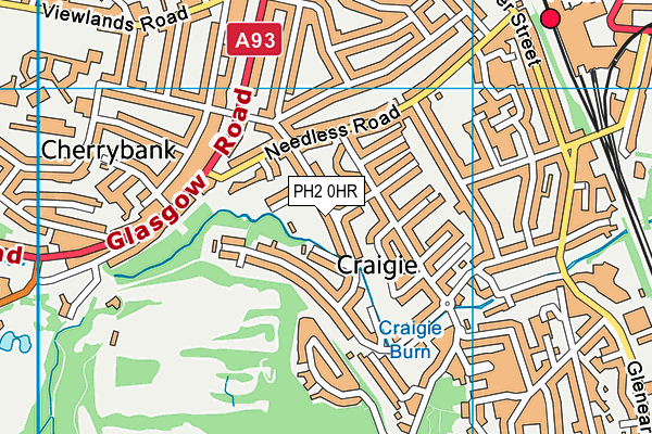 PH2 0HR map - OS VectorMap District (Ordnance Survey) PH2 0HR map - OS VectorMap District (Ordnance Survey)