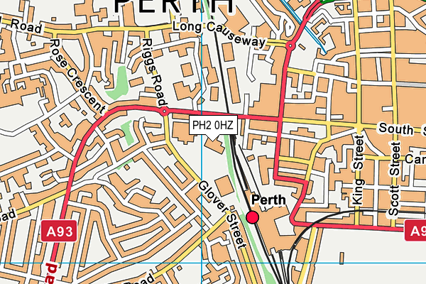 PH2 0HZ map - OS VectorMap District (Ordnance Survey)