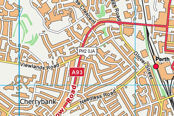 PH2 0JA map - OS VectorMap District (Ordnance Survey) PH2 0JA map - OS VectorMap District (Ordnance Survey)