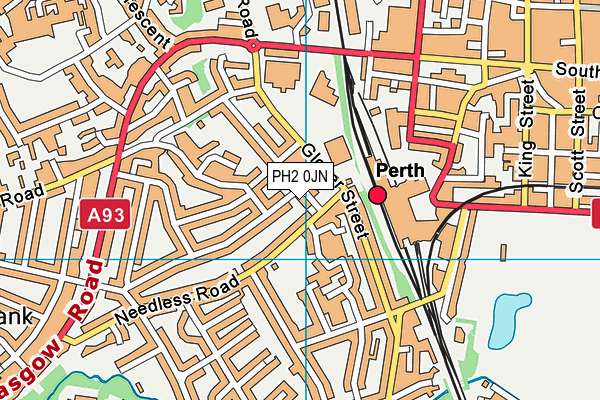 PH2 0JN map - OS VectorMap District (Ordnance Survey) PH2 0JN map - OS VectorMap District (Ordnance Survey)