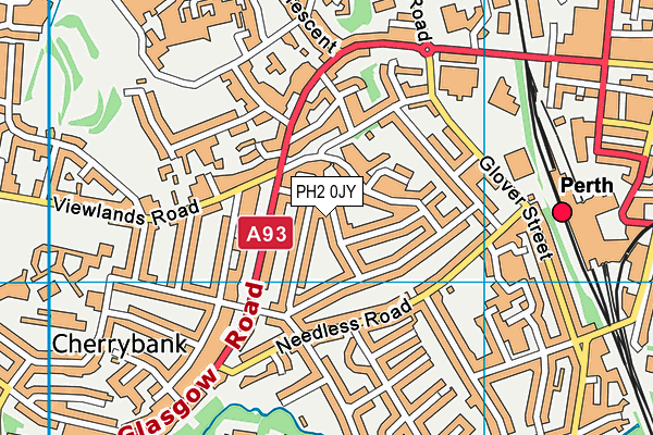 PH2 0JY map - OS VectorMap District (Ordnance Survey) PH2 0JY map - OS VectorMap District (Ordnance Survey)