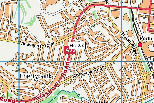 PH2 0JZ map - OS VectorMap District (Ordnance Survey) PH2 0JZ map - OS VectorMap District (Ordnance Survey)