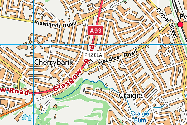PH2 0LA map - OS VectorMap District (Ordnance Survey) PH2 0LA map - OS VectorMap District (Ordnance Survey)