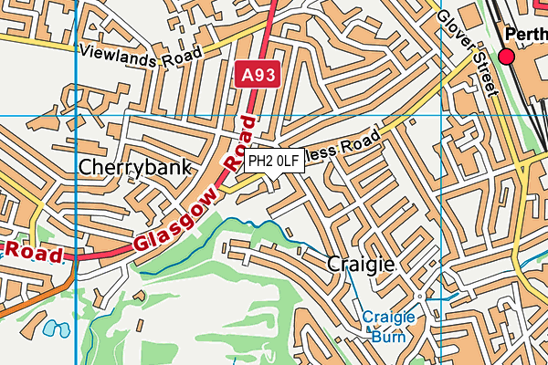 PH2 0LF map - OS VectorMap District (Ordnance Survey) PH2 0LF map - OS VectorMap District (Ordnance Survey)