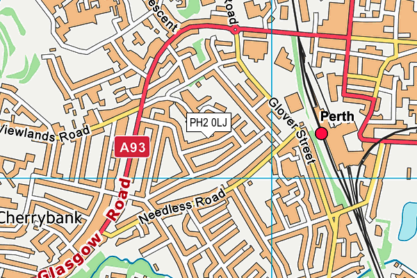 PH2 0LJ map - OS VectorMap District (Ordnance Survey) PH2 0LJ map - OS VectorMap District (Ordnance Survey)