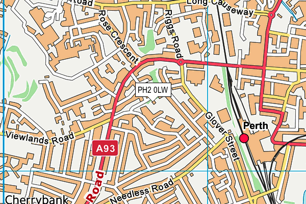 PH2 0LW map - OS VectorMap District (Ordnance Survey) PH2 0LW map - OS VectorMap District (Ordnance Survey)