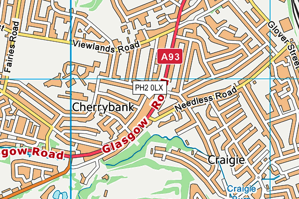 PH2 0LX map - OS VectorMap District (Ordnance Survey)
