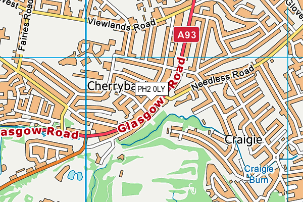PH2 0LY map - OS VectorMap District (Ordnance Survey) PH2 0LY map - OS VectorMap District (Ordnance Survey)
