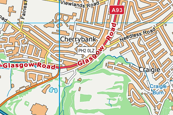 PH2 0LZ map - OS VectorMap District (Ordnance Survey) PH2 0LZ map - OS VectorMap District (Ordnance Survey)