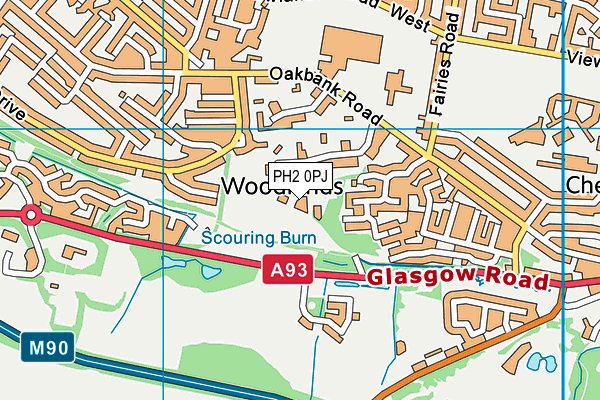 PH2 0PJ map - OS VectorMap District (Ordnance Survey) PH2 0PJ map - OS VectorMap District (Ordnance Survey)