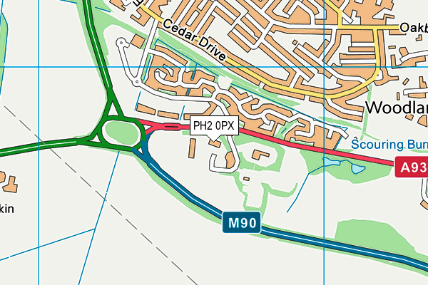 PH2 0PX map - OS VectorMap District (Ordnance Survey) PH2 0PX map - OS VectorMap District (Ordnance Survey)
