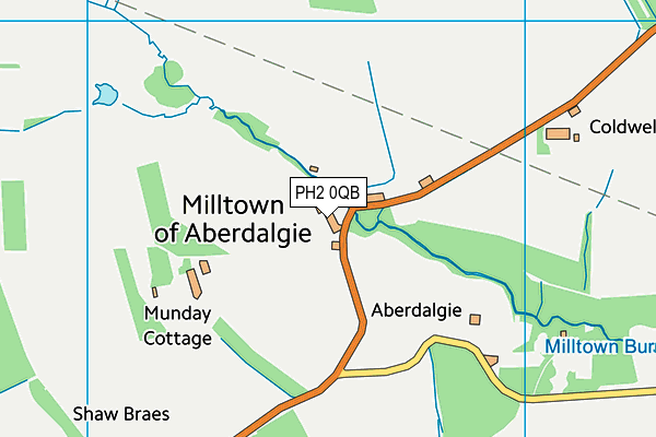 PH2 0QB map - OS VectorMap District (Ordnance Survey) PH2 0QB map - OS VectorMap District (Ordnance Survey)