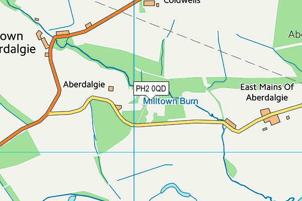 PH2 0QD map - OS VectorMap District (Ordnance Survey) PH2 0QD map - OS VectorMap District (Ordnance Survey)