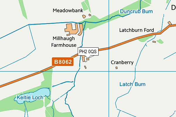 PH2 0QS map - OS VectorMap District (Ordnance Survey) PH2 0QS map - OS VectorMap District (Ordnance Survey)