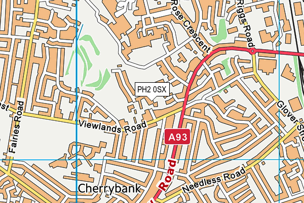 PH2 0SX map - OS VectorMap District (Ordnance Survey) PH2 0SX map - OS VectorMap District (Ordnance Survey)