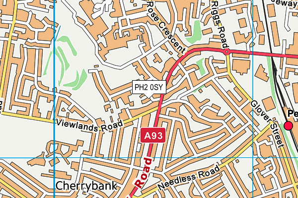 PH2 0SY map - OS VectorMap District (Ordnance Survey) PH2 0SY map - OS VectorMap District (Ordnance Survey)